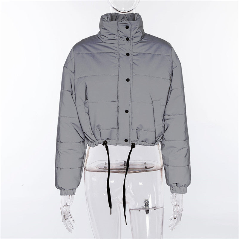 Cropped Reflective Jacket